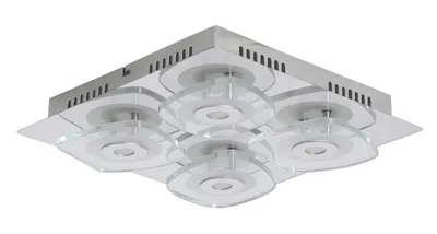 Image de Applique murale et plafonnier à LED / argenté