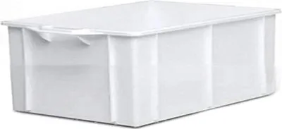 Produktbild von Giganplast 1900M Box mit Deckel, weiß, 62 x 40 x 31
