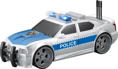 Obrázek produktu pro Policejní auto s efekty na setrvačníku 27 cm