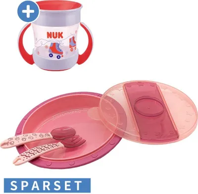 Produktbild von Nuk 4-tlg. Set für unterwegs inkl. Babyteller