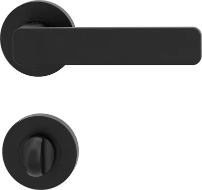 Produktbild von GRIFFWERK Rosettengarnitur MINIMAL MODERN SIEGER DESIGN WC-Schloss Graphitschwarz