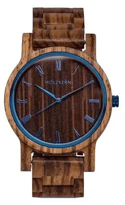 Obrázek produktu pro Dřevěné náramkové hodinky quartz autumn morning zebrano/wenge