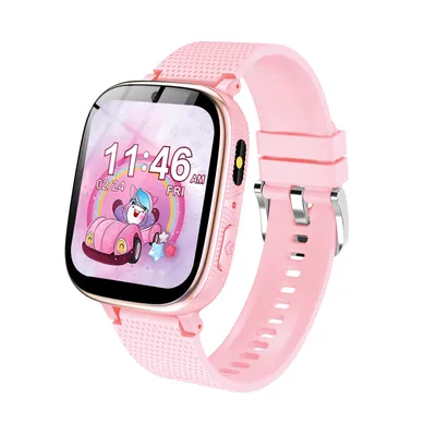 Image de Montre intelligente pour enfants, 1,83″ montre pour enfants avec 30 jeux, appels, caméra, musique, podomètre, réveil, carte d'apprentissage, livre audio, cadeau pour 3-12 filles/garçons,Rose