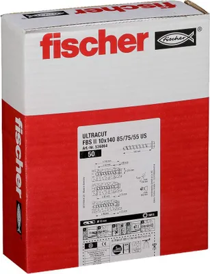 Obrázek produktu pro Fischer 536864, Šroub, Betonový, Obecné, Křížový, SW15, ETA-15/0352, ETA-20/0321