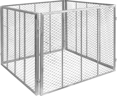 Produktbild von Komposter Stahl verzinkt Kompost Metallkomposter Kompostbehälter Kompostgitter 100 x 100 x 80 cm Garten Gitter Kompost Kompostierer V2Aox