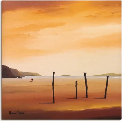 Produktbild von ARTland Leinwandbild Abend II Größe: 50x50 cm