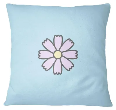 Kissenhülle 45 x 45 cm, Polyester, hellblau, mit Reißverschluss, 1 Stück