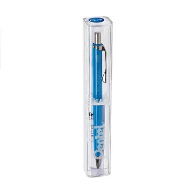 Produktbild von Pentel Orenz, Anklippbarer versenkbarer Stift, Blau, Silber, Blau, 0,7 mm, Fettdruck, Beidhändig