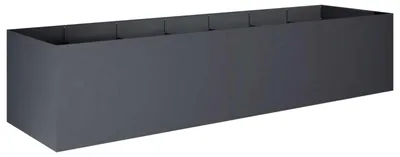 Immagine prodotto di vidaXL Vaso da giardino antracite, 280 x 80 x 60 cm