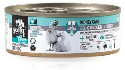 Immagine prodotto di 3COTY Pollo con anatra Kidney care - cibo umido per gatti - 80 g
