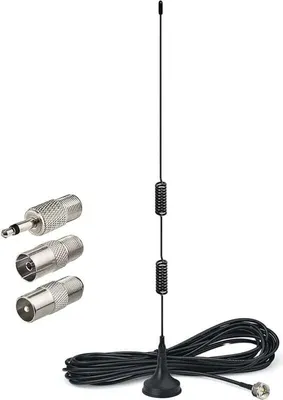 Obrázek produktu pro Anténa Rádio FM Interní základna Magnétique Kompatibilní s Sony Philips Panasonic Denon Pioneer Onkyo Yamaha Tuner Zesilovač Řetěz HiFi rádio FM Numérique Stéréo Bluetooth 1 kus qDSDCbn3NOr