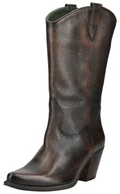 Produktbild von Western Cowboy Leder Stiefel LAREDO E389 mit geschwungenem Schaftrand, Blockabsatz und Ziernähten