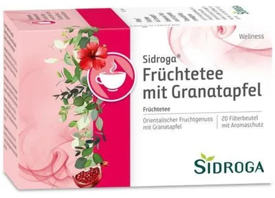 Image de Sidroga Infusion de fruits bien-être à la grenade, 20 pcs. Sachets filtres
