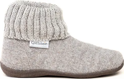 Produktbild von Gottstein Alpine Boot RU Hüttenschuh Hausschuh mit optimaler Passform, Wasserfeste Sohle, Weiches Strickbündchen