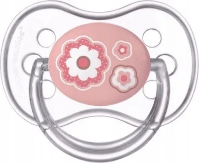 Zdjęcie produktu dla Canpol, Smoczek uspokajajcy, silikonowy, symetryczny Newborn Baby 0-6m, 22/580, rowy, 1 sztuka