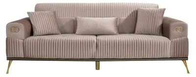 Produktbild von Textil Sofa 3 Sitzer Sofa Polster Sofas Design Couch Möbel Dreisitzer Neu