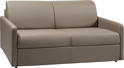 Produktbild von 3-Sitzer-Sofa mit Express-Klappmechanismus aus CALIFE- - Farbe: taupe - Maße der Liegefläche: 140 cm - Matratze 14 cm