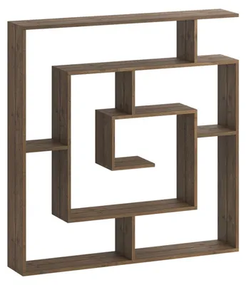 Produktbild von Holzbücherregal "Labirent" – 125 x 22 x 129 cm – Braun