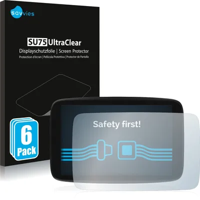 Produktbild von 6x Für TomTom GO Camper Max Schutzfolie Savvies Displayschutz Display Schutz Folie Klar Transparent