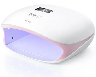 UV-Nagellampe, 36 LEDs, 4 Timer, Sensor, 28,8 W, rosa