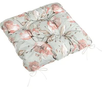Obrázok produktu pre Prešívaný sedák Adéla – 40 x 40 cm – lososový, sivý