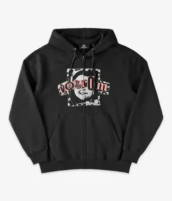 Obrázek produktu pro Mikina VOLCOM Stick Stoner Zip ANTIQUE BLACK, velikost M
