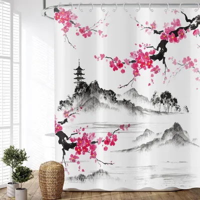 Immagine prodotto di Tenda da doccia, 180x200 cm, impermeabile, lavabile, in poliestere, per il bagno
