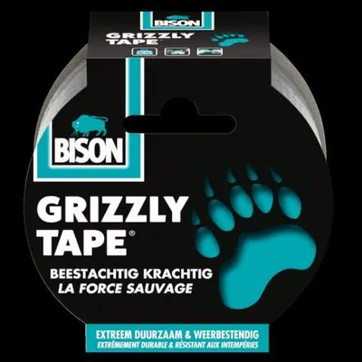 Zdjęcie produktu dla Taśma Bison grizzly srebrna rolka 25mx5cm