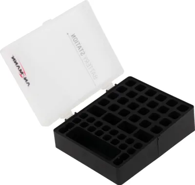 Produktbild von ANSMANN Batteriebox für 48 Batterien Akkus Größe AAA, AA, 9V