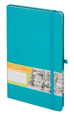 Produktbild von Notes A5 z gumką Romantyzm kratka turkus