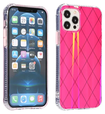 Image de Coque de protection en TPU antichoc pour Apple iPhone 12 Pro Max, motif rose