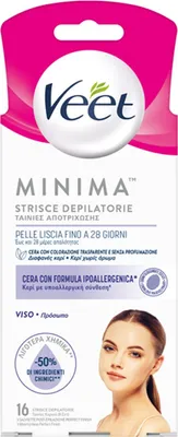 Produktbild von Veet Minima Hypoallergene Streifen Gesicht 16 Stk