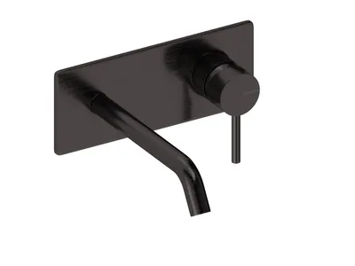 Produktbild von SANYCCES LOOP ColdOpen Wand-Waschtischarmatur Unterputz mit 18 cm Ausladung, schwarz metallisch