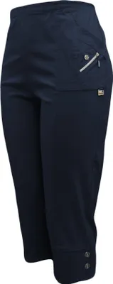 Produktbild von Caprihose mit Gummizug für Damen Gr. 36-54 luftige 3/4 Schlupfhose mit Stretch