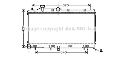 Produktbild von PRASCO SU2065 Kühler Wasserkühler Motorkühler für SUBARU FORESTER (SH) FORESTER (SJ) Legacy IV Kombi (BP) XV (GP) IMPREZA Schrägheck (GR, GH, G3)