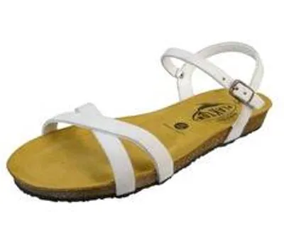Obrázek produktu pro Plakton Dámské pohodlné sandály Fran Date 408029 405029 Afelpado bílé