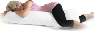 Produktbild von Bezug Seitenschläferkissen 40x120 | 40x140 | 40x160 | 40x200 : Farbe - Weiß, Größe - 35-40x160 cm