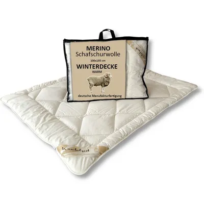 Produktbild von Merino Schafschurwolle Winterdecke Kuschelzeit in 100x135 cm Kinderdecke