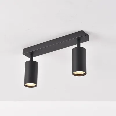 Produktbild von LED 2-flammig Deckenleuchte schwenkbar TWIN schwarz