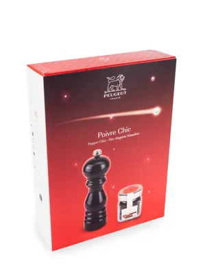 Obrázek produktu pro Peugeot Poivre Chic, Mlýnek na pepř, Černá, 180 mm