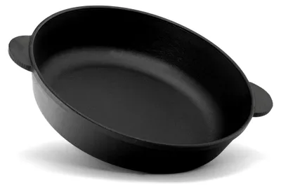 Produktbild von Gusseisenpfanne 28 cm Bräter Cocotte Schmortopf mit zwei Griffen für alle Herdarten