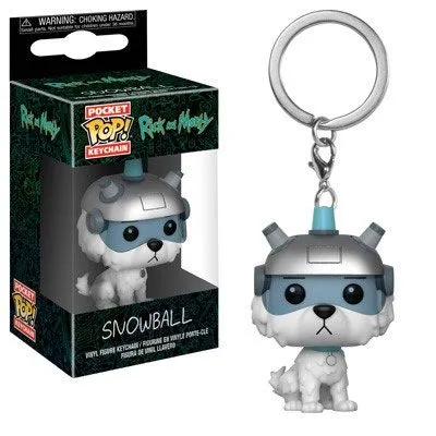 Immagine prodotto di Rick and Morty - Snowball - Portachiavi Funko Pocket POP! Keychain