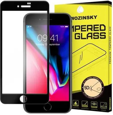 Produktbild von Wozinsky PRO+ (Full Glue 5D) Displayschutz Glas für Apple iPhone 7+ PLUS / 8+ PLUS schwarz