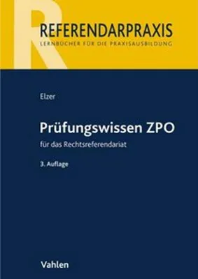 Produktbild von Prüfungswissen ZPO für das Rechtsreferendariat