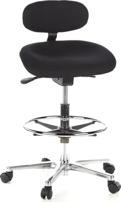 Produktbild von hjh OFFICE Counterstuhl WORK MF Arbeitsstuhl ohne Armlehnen Stoff