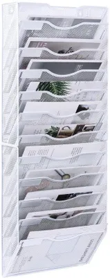 Obrázok produktu pre Nástenný organizér A4, biely, 12 priehradiek