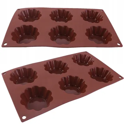Obrázok produktu pre Sada 2x silikónová forma DIY forma na muffiny forma na pečenie cupcake forma na pralinky 28,5 cm