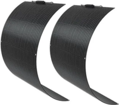 Imagen del producto de Panel solar monocristalino de 12V y 200W, flexible. Ligero e impermeable, ideal para uso en exteriores