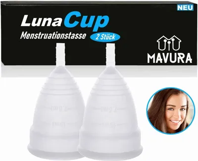 Zdjęcie produktu dla (6€/szt.) Kubeczek menstruacyjny LunaCup Miękki silikonowy tampon wielokrotnego użytku 2szt