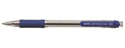 Guľôčkové pero, 0,4 mm, stláčací mechanizmus, UNI "SN-101", modré